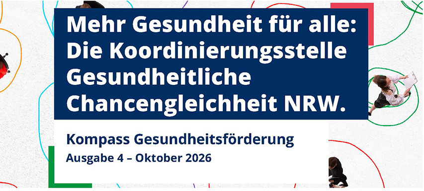 Titelblatt der vierten Ausgabe des "Kompass Gesundheitsförderung"